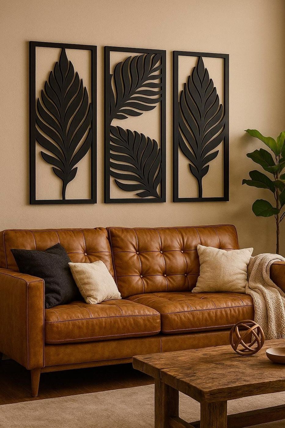 Acrylic cutouts wall art panel