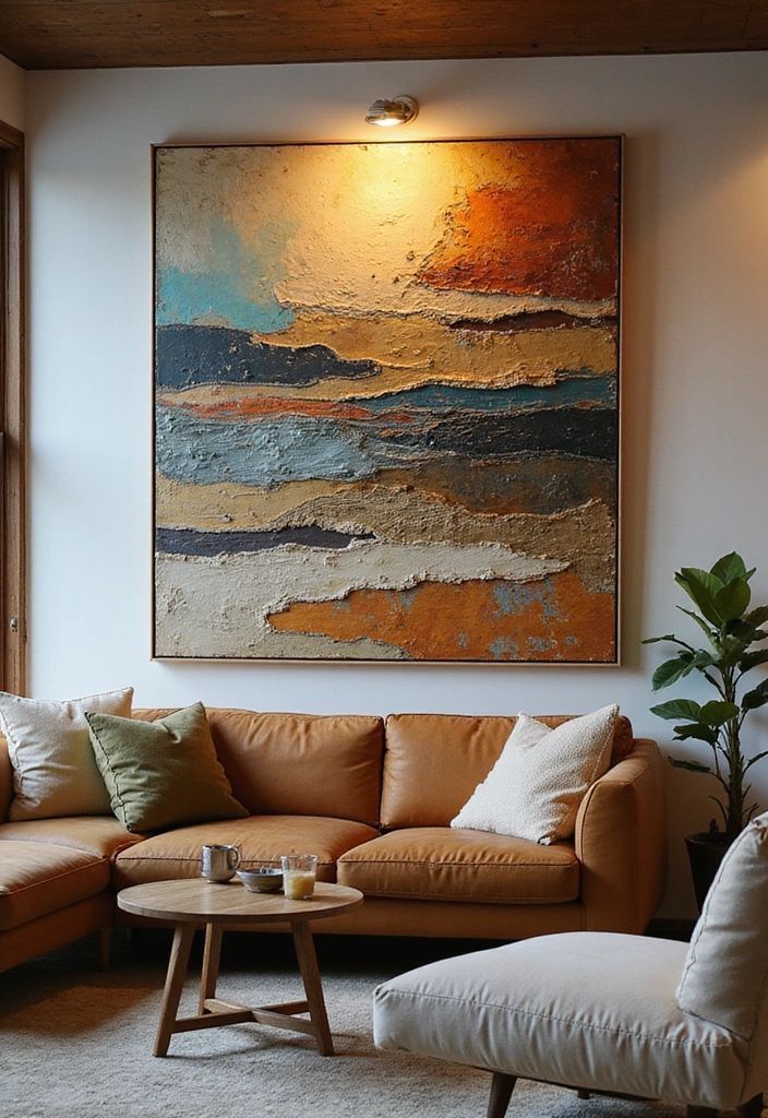 Canvas paint wall art