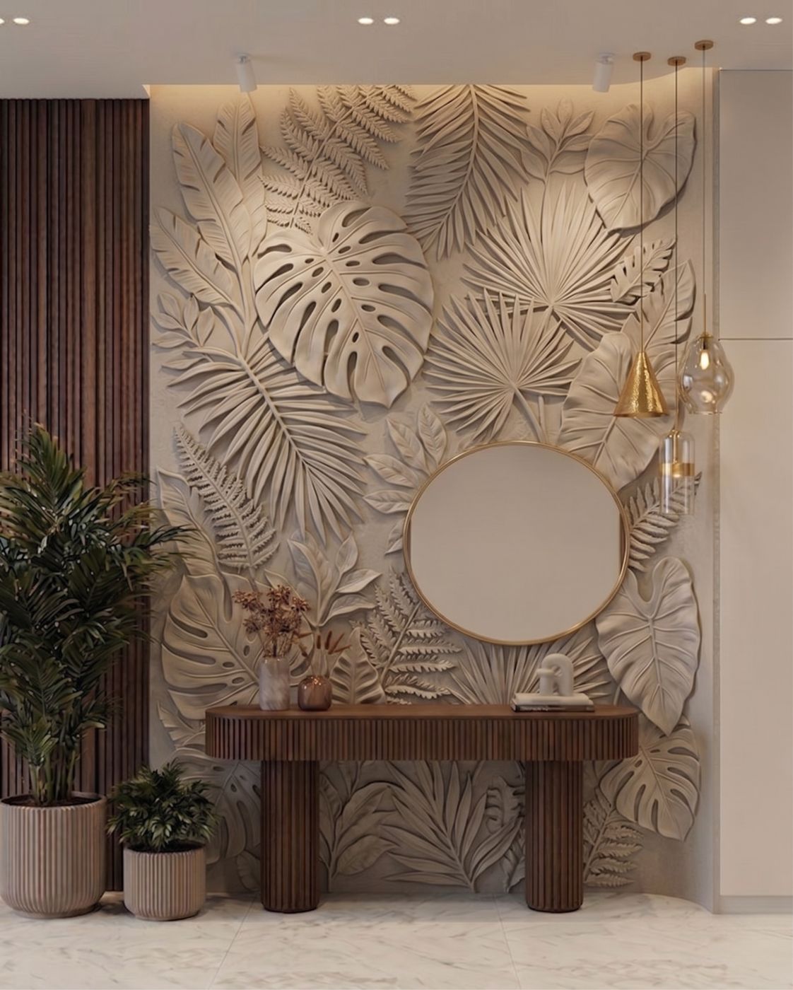 Custom gypsum wall art