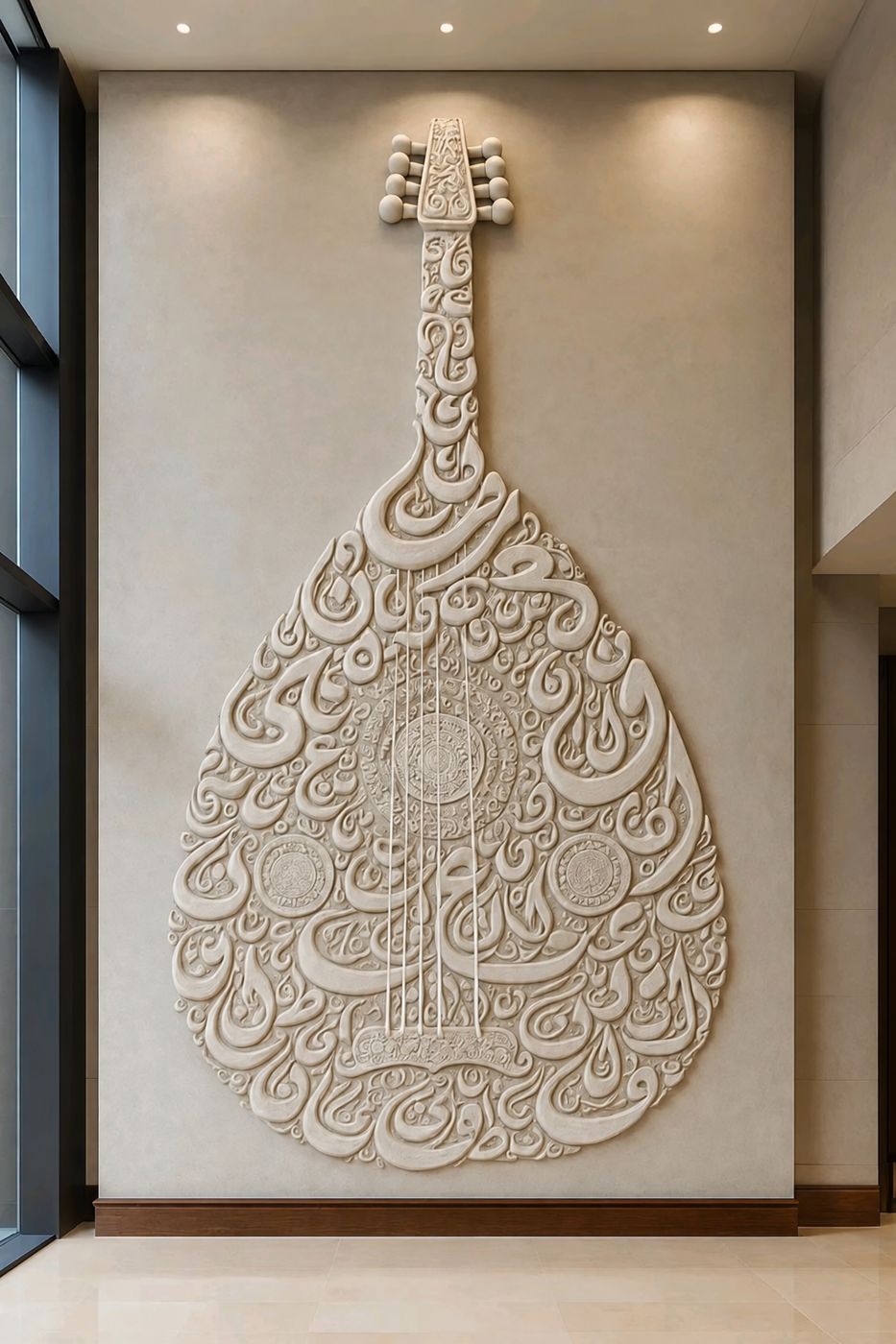 Gypsum wall art decor