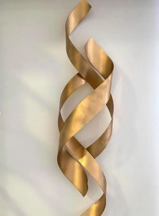 Abstract metal wall art
