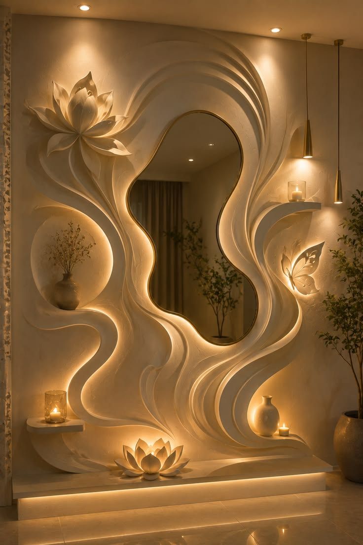 Mirror Wall Mural work