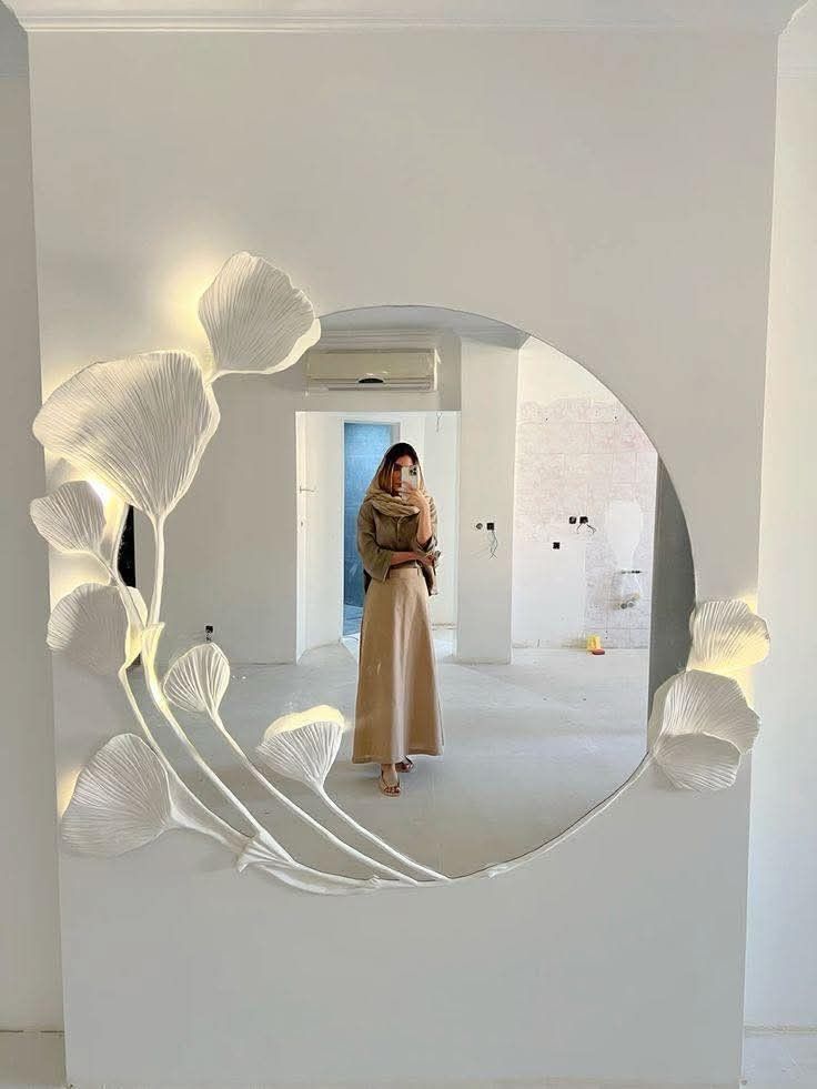 Wall Mirror Mural Work