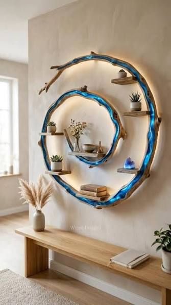 Resin art on wall