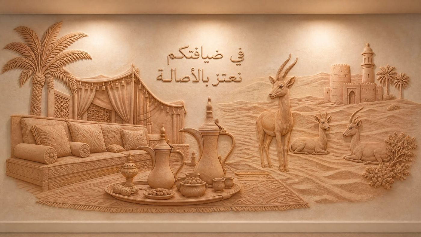 Heritage 3d half Mural work for hotels