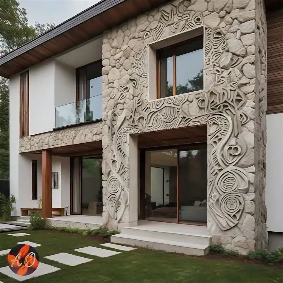 Outdoor gypsum artwork