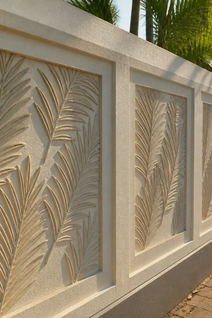Outdoor public gypsum work