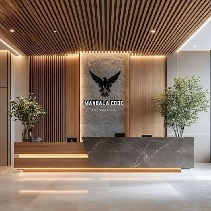 Reception wall art ideas in gypsum