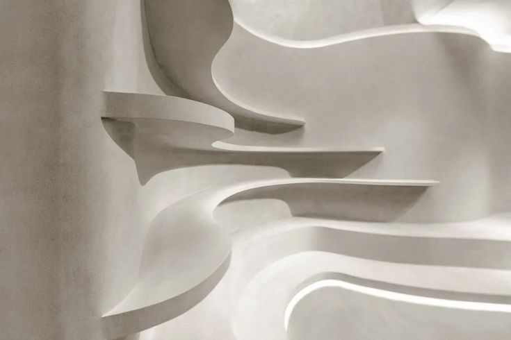 Custom shelves in gypsum work