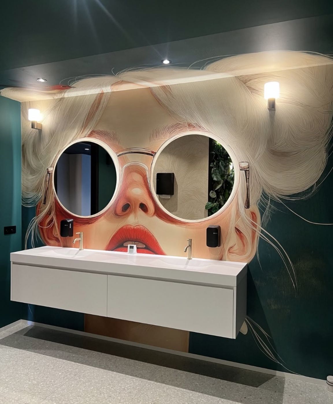 Custom wall decor paint hotel