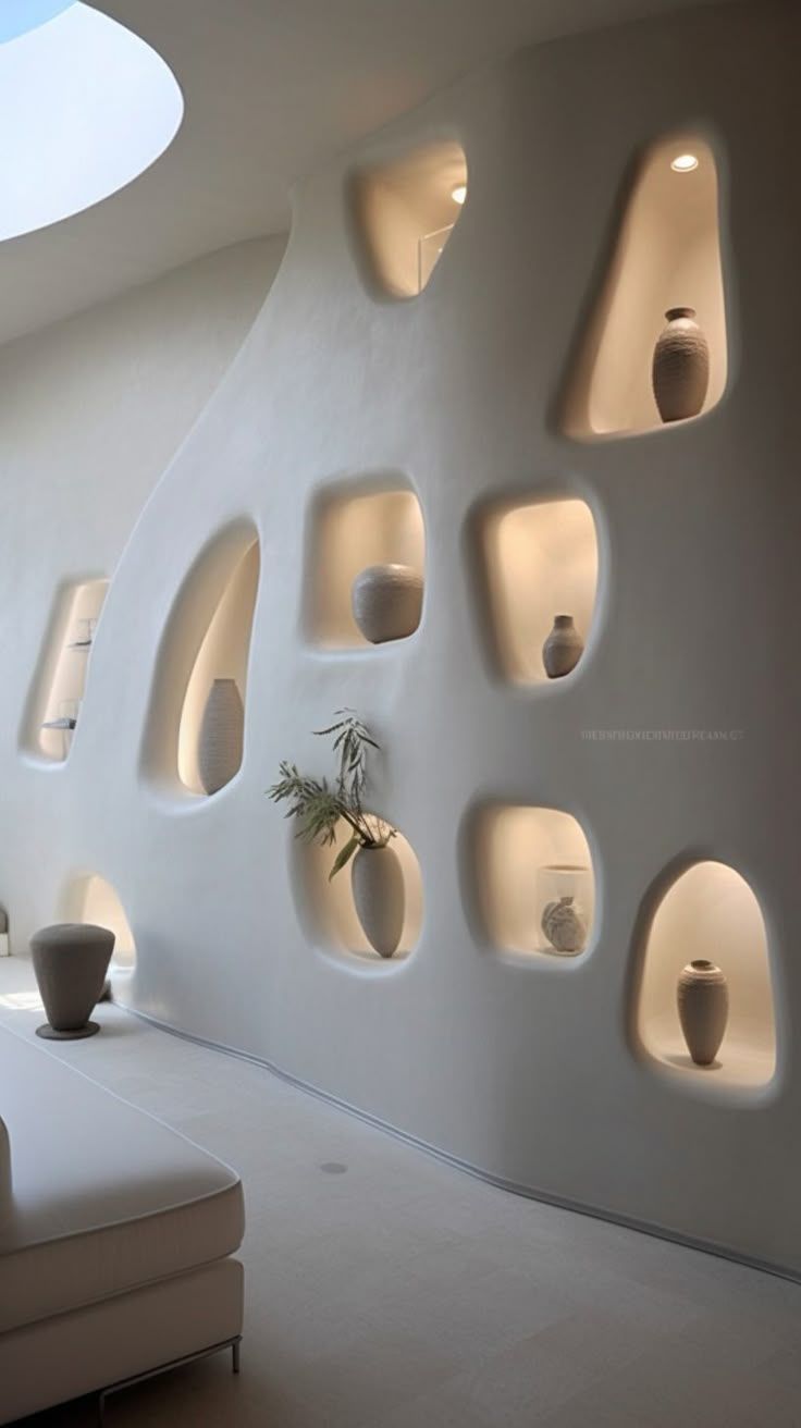 Gypsum wall display