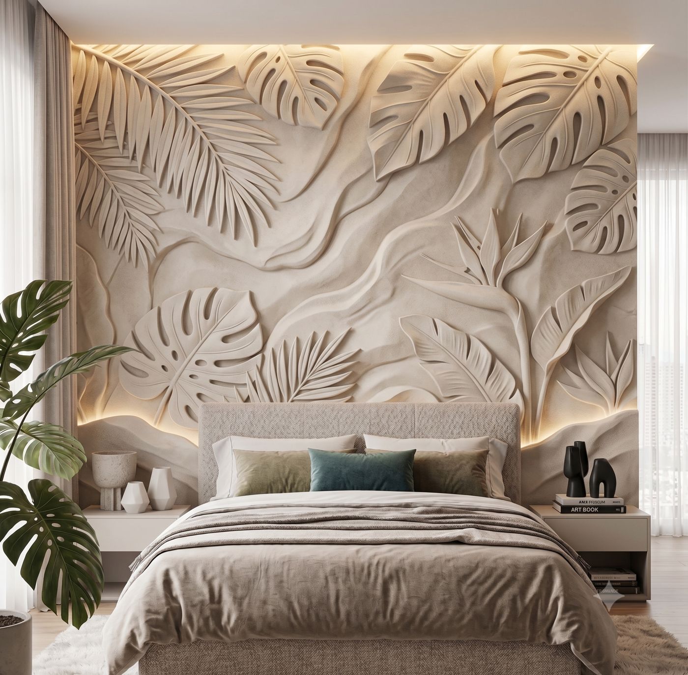 Wall decor forest decor gypsum