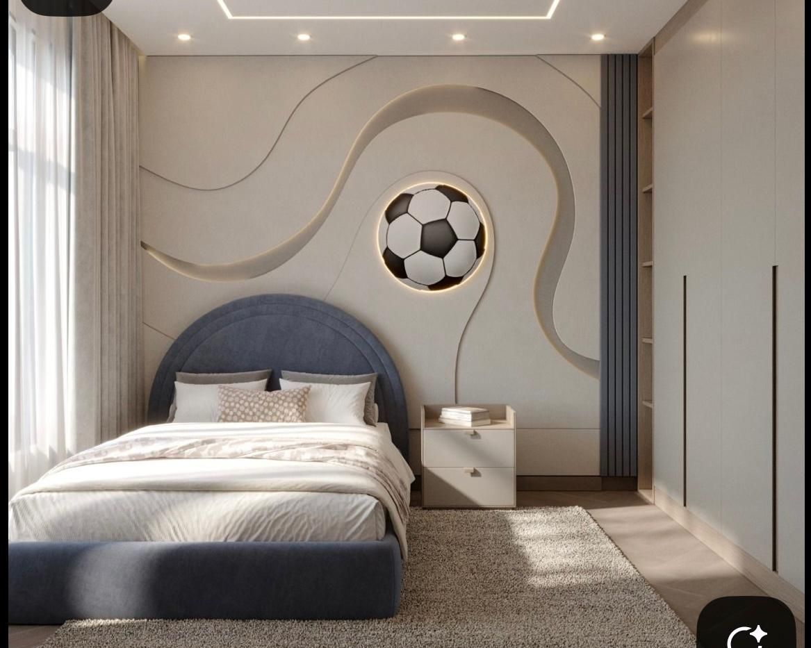Soccer wall arts kids room