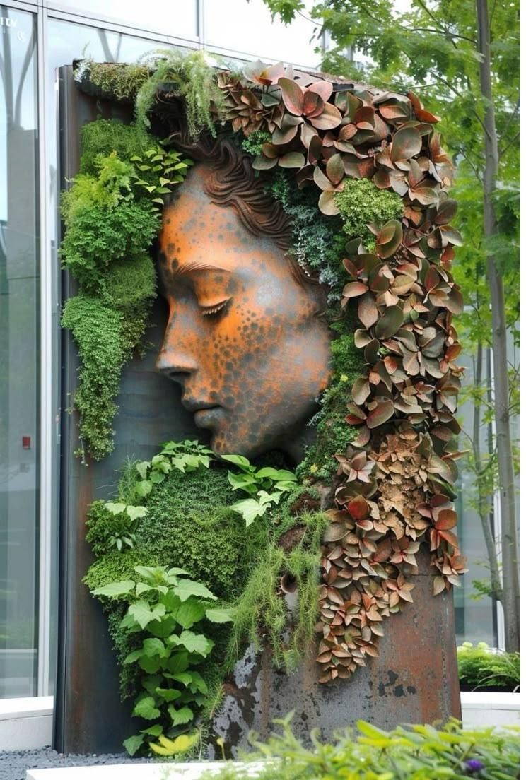 Outdoor fibreglass wall art
