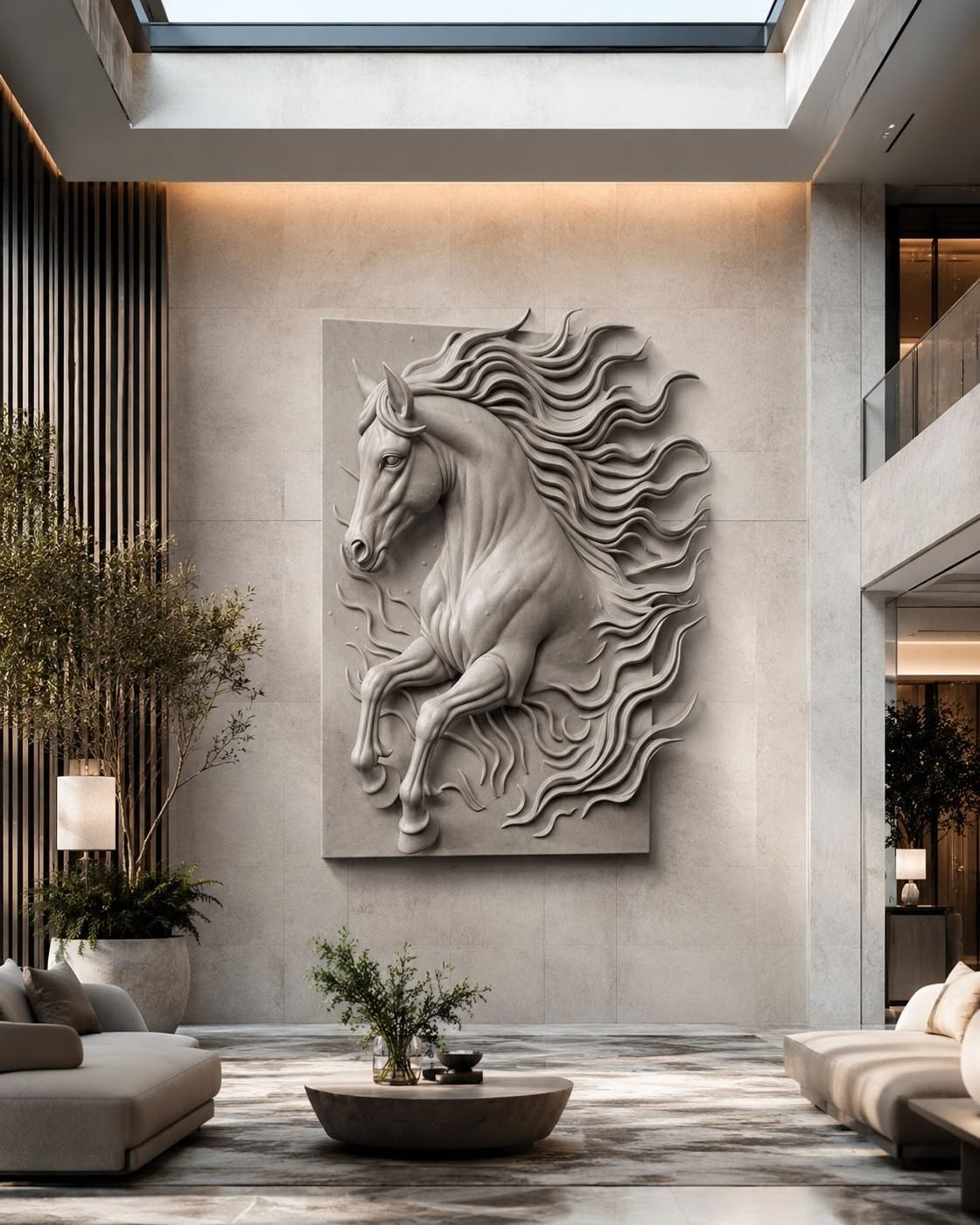Outdoor reception wall art