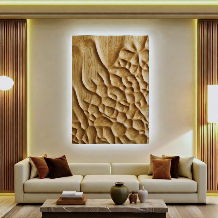 Custom cnc wooden wall art