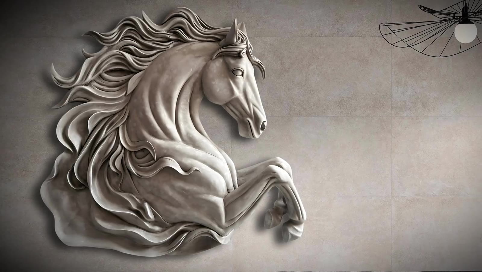 Sculpted wall art by 3D Wall Art, filmed in the Al Quoz workshop